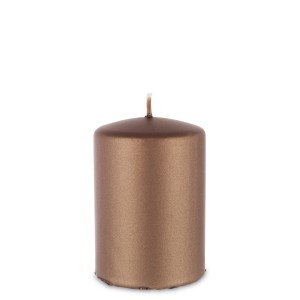 Pl Brąz Świeca Opal Metallic Mat Walec Mały Fi7