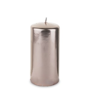 Pl Świeca Lustro Walec Średni Rose Gold Fi7
