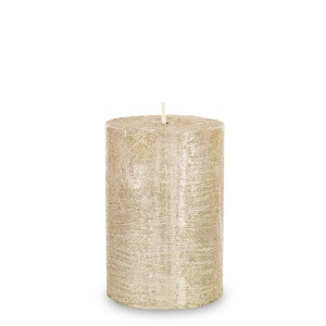 Pl Świeca Rustic Satin Słupek 70/100 Złoty