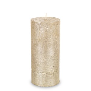 Pl Świeca Rustic Satin Słupek 70/150 Złoty