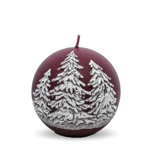 Pl Bordo Świeca Zimowe Drzewka Kula 10
