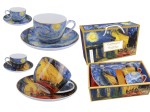 Kpl. Filiżanek Van Gogh CARMANI - Taras kawiarni nocą i Gwiaździsta noc 