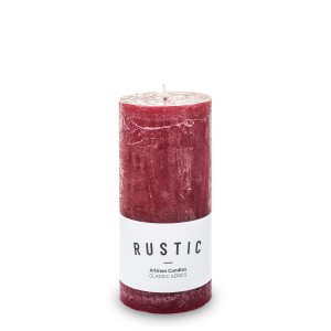 Pl Bordo Świeca K Rustic Walec Duży Fi7-Przec.