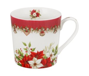 Pl Kubek W Koszyczku 400 Ml Christmas Flower