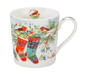 Pl Kubek W Koszyczku 400 Ml Christmas Socks