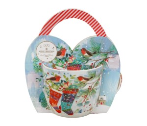 Pl Kubek W Koszyczku 460 Ml Christmas Socks