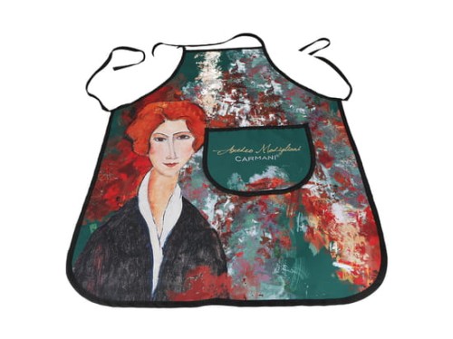 Fartuch kuchenny Modigliani zielony.jpeg