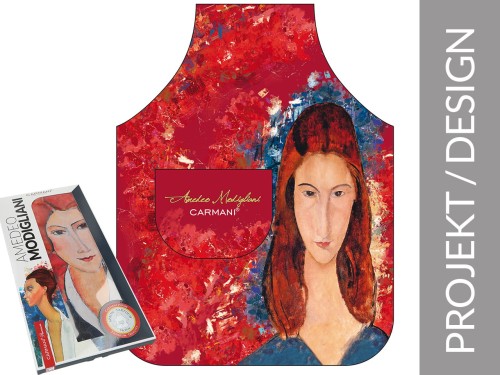 Fartuch kuchenny Modigliani red.jpeg