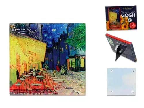 Podkładka szklana Vincent Van Gogh Taras Kawiarni nocą.webp
