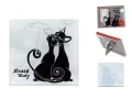 Szklana podkładka Crazy Cats Carmani.webp