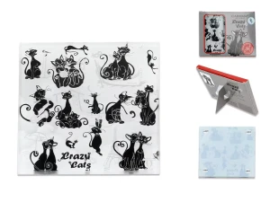 Szklana podkładka - Crazy Cats Carmani    
