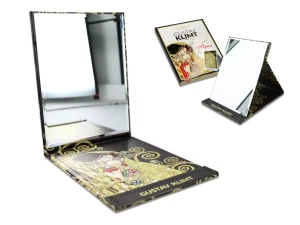 Lusterko w etui- Gustaw Klimt, Pocałunek i Drzewo Życia - Carmani