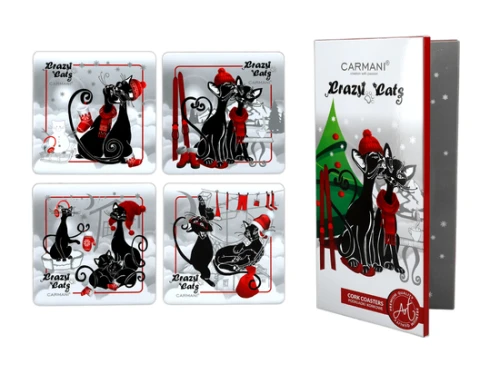 Crazy Cats Christmas Podkładki świąteczne (1).jpeg