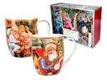 Komplet 2 kubków świątecznych - Kochany Mikołaj CARMANI 