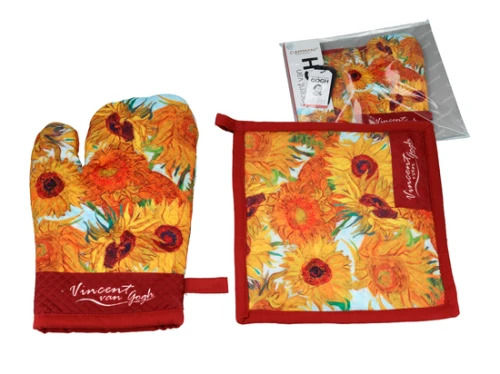Kpl. Łapka i rękawica kuchenna - V. van Gogh, Słoneczniki (CARMANI) (1).jpeg