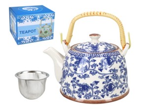 Czajnik Ceramiczny z Zaparzaczem 0,9l 