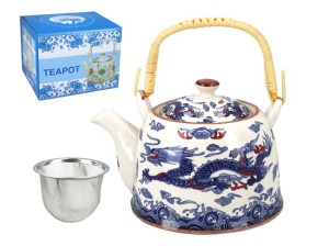 Czajnik Ceramiczny z Zaparzaczem 0,9l 