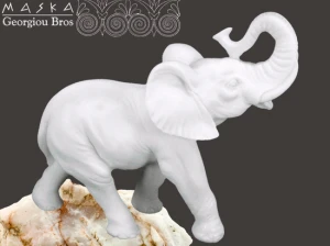 Słoń Kleofas - Alabaster Grecki