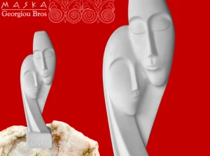 Figura Maski - Alabaster Grecki 