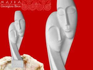 Figura Maski - Alabaster Grecki 