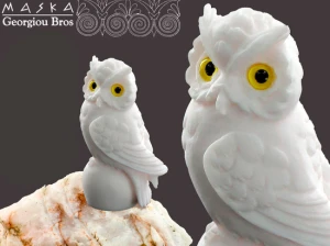 Sowa - Alabaster Grecki 