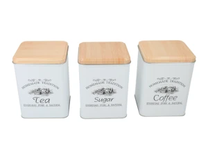 Komplet 3 puszek metalowych 