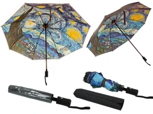 Parasol Automatyczny, Składany - V. van Gogh, Gwiaździsta Noc