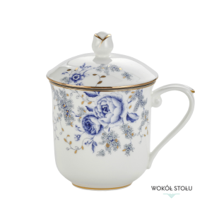Kubek z zaparzaczem Blue Bone China