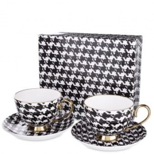 Zestaw filiżanek Queen Isabell Woman's Collection Pepitka