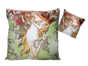 Poduszka z wypełnieniem  - Alfons  Mucha Wiosna