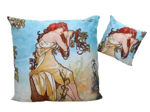 Poduszka z wypełnieniem  - Alfons Mucha Lato
