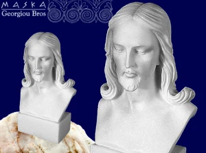 Figurka Popiersie Jezusa - Alabaster grecki