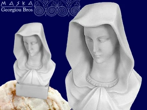 Figurka Popiersie Marii - Alabaster grecki