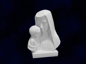 Figurka Matka Boska z Dzieciątkiem - Alabaster grecki