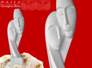Figurka - Maski Alabaster grecki 