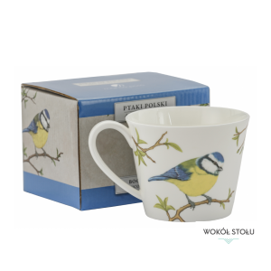 Kubek 400 ml Ptaki Polski Hajdecka - Sikora Modraszka 