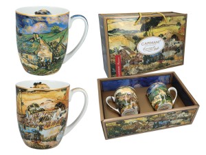 Kpl. Kubków Van Gogh - Chaty kryte strzechą