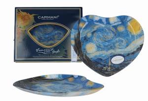 Talerz serce - Van Gogh Gwieździsta Noc