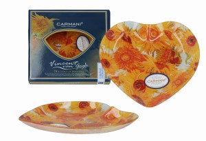 Talerz serce - Van Gogh Słoneczniki