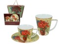 830_3400 Kpl filiżanka i kubek Van Gogh Czerwone maki i stokrotki.jpg