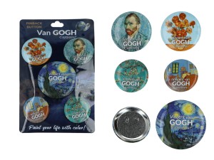 Kpl. 5 przypinek - V. van Gogh