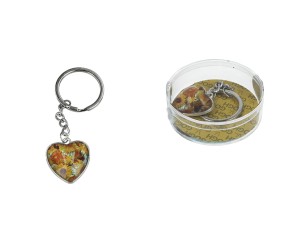 Przywieszka do torebki/breloczek do kluczy serce - V. van Gogh, Słoneczniki