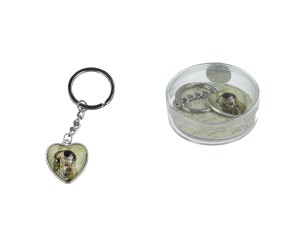 Przywieszka do torebki/breloczek do kluczy serce - G. Klimt, Pocałunek