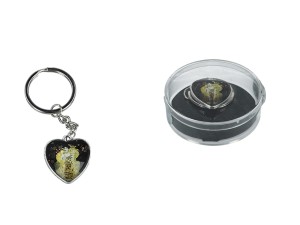 Przywieszka do torebki/breloczek do kluczy serce - G. Klimt, Adela