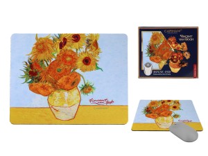 Podkładka pod mysz komputerową - V. van Gogh, Słoneczniki w wazonie