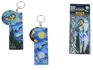 Przywieszka do torebki/Breloczek do kluczy - V. van Gogh, Gwiaździsta Noc