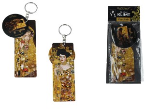 Przywieszka do torebki/Breloczek do kluczy - G. Klimt, Pocałunek i Adela