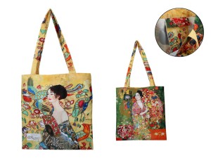 Torba na ramię - Gustav Klimt, Kobieta z wachlarzem