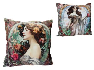 Poduszka z wypełnieniem/suwak - Alfons Mucha 