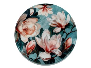 Podkładka ceramiczna, okrągła - Kwiaty magnolie